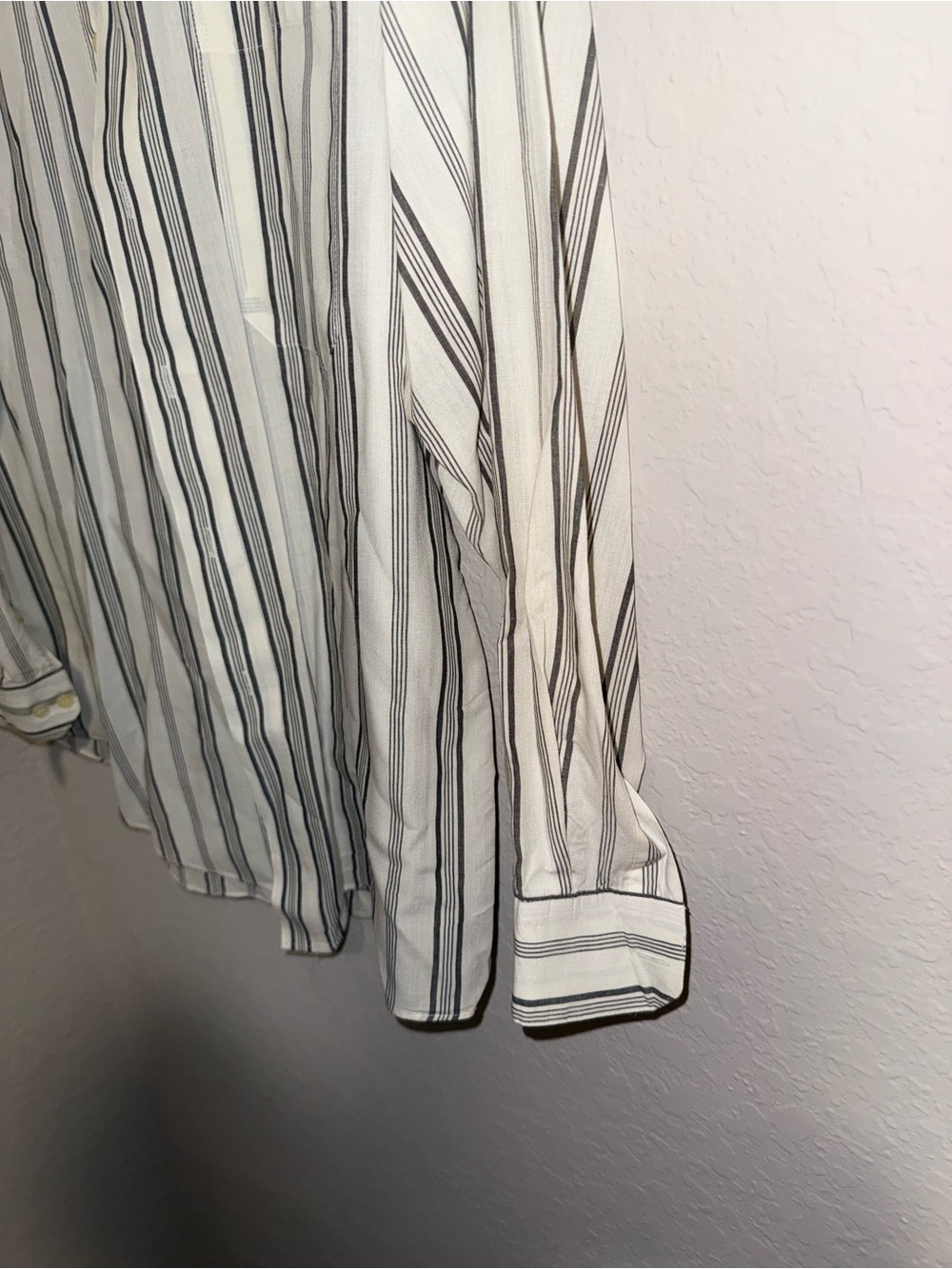Marquis Vintage Striped Button-Up Shirt – Made in Korea – Size Large 16½ - Picture 4 of 7